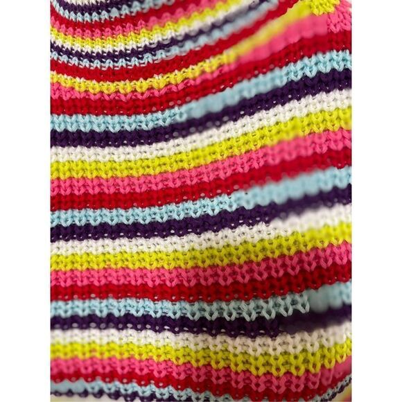 New Anthropologie John + Jenn Rainbow Knit Halter Percy Sweater Tank Siz… - Picture 3 of 6